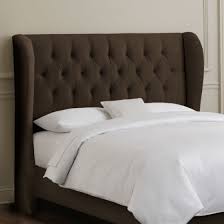 They come in all sorts of styles and designs, from sleek and modern to. Contemporary Tufted Upholstered King Size Bedroom Headboard In Dark Brown Fabric Furniture Home Garden