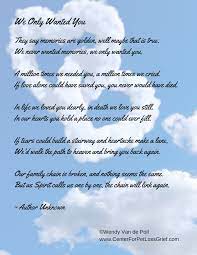 Personalise yours for unique items. Pet Loss Poem We Only Wanted You Center For Pet Loss Grief