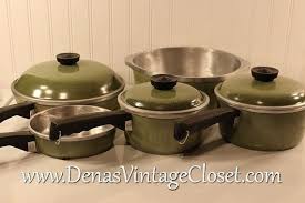 Vintage 70s Avocado Green Club Cookware Pans Skillet Fry Pan Etsy Avocado Green Cookware Set Best Pans