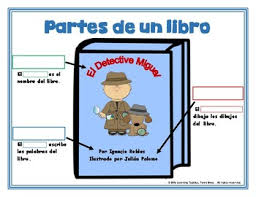 Spanish Parts Of A Book Anchor Chart