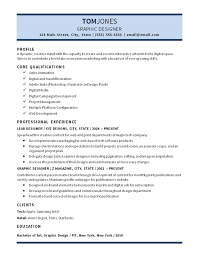 Creativity, teamwork, time management, computer proficiency, excellent communication and interpersonal skills, and organization. Lead Graphic Designer Resume Example Digital Media Video