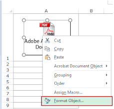 How To Embed A Pdf File In An Excel Worksheet