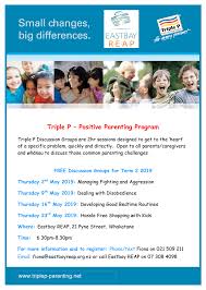 My markdown is the following: Triple P Positive Parenting Program Eastbay Reap