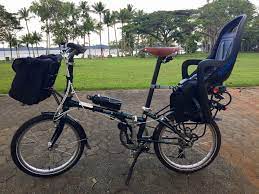 child seat on dahon boardwalk folding bike foldingbike