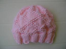 The hat has a single crochet band. More Adorable Knitted Baby Hats Melsnattyknits