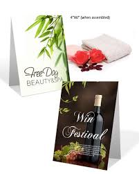 Table Tent Card Designs Table Tents Free Proofs Before You Pay Table Tents Custom Table Tent