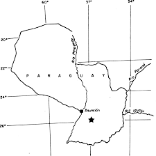 As observed on the physical map of the country, paraguay is crisscrossed by many rivers. Ubicacion Del Area De La Cordillera De Ybytymi En El Mapa Del Paraguay Download Scientific Diagram