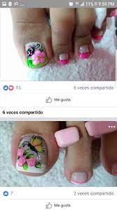 Diseños de uñas con diferentes y novedosos estilos no te los pierdas. Unas Lindas Disenos De Unas Pies Arte De Unas De Pies Unas Manos Y Pies