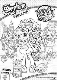 Learn to color shopkins shoppies jessicake and then print the coloring sheet for. Shopkins Dolls To Color Donatina Coloring And Drawing