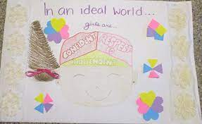 Our Poster Represents A Girl S Thoughts About An Ideal World For A Girl It Shows A Different Part Of Her Brain For Each Ideal World Girl Scouts Perfect Image