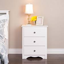 Winslow White 3 Drawer Tall Nightstand Measures 23 Inches Wide X 29 Inches High X 16 Inches Deep Tall Nightstands Three Drawer Nightstand White Nightstand