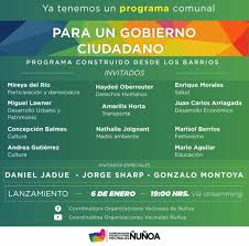 Hoy, el candidato del partido comunista (pc) daniel jadue, hizo entrega de su programa de gobierno de cara a las próximas elecciones presidenciales. Lanzamiento Programa De Gobierno Comunal Desde Los Territorios Union Comunal De Juntas De Vecinos De Nunoa
