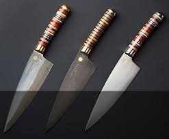 The Florentine Three Chef Knife By Florentine Kitchen Knives Is Available In Stainless Carbon And Folded Steel Bicak El Yapimi Bicaklar Bicak