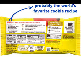 Swipe File Nestle Toll House Chocolate Chip Cookie Recipe Swipe File I've tried many chocolate chip cookie recipes (especially from this website) and my favorite is still the one on the back of the chocolate chip bag! nestle toll house chocolate chip cookie