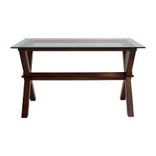 64 Off Pottery Barn Pottery Barn Ava Glass And Wood Desk Tables