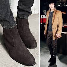 From tan to dark, browse through our selection of brown chelsea boots. Chelsea Boots Men Autumn Early Winter High Top Ankle Boots Pointed Toe Flock Nubuck Brand Winter Shoes Fashion Mens Boots T112 Boot Cup Boots Performanceboots First Aliexpress