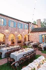 Casa Feliz Wedding Reception Details Spanish Wedding Venue Brick House Backyard Weddi Orlando Wedding Venues Florida Wedding Venues Outdoor Wedding Venues