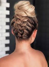 Braid Into High Bun Hairstyles 2019 Braided Hairstyles Sac Sac Modeli Fikirleri Dugun Sac Modelleri