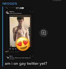 vickersimogen is ecstatic about being on Gay Twitter (Threads). Gays go  follow xx