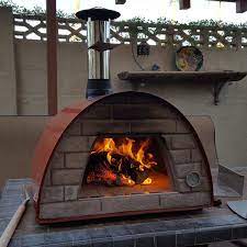 stainless steel countertop wood fired pizza oven four a pizza patio en bois four a pizza d exterieur
