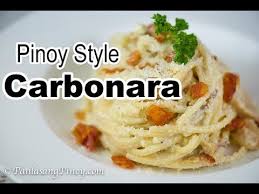 This Is A Recipe For Pinoy Style Carbonara Let Me Forewarn You That This Is Totally Different From The Original Carbonara R Carbonara Recipe Recipes Carbonara