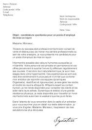 Lettre De Motivation Intermarche Modele De Lettre