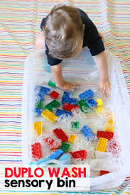 Best baby doll for toddlers : Duplo Wash Sensory Bin Mama Papa Bubba