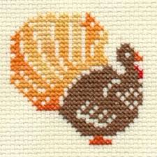 Simple Small Bird Cross Stitch Pattern Free Turkey Cross Stitch Pattern Autumn Cross Stitch Patterns Fall Cross Stitch Holiday Cross Stitch