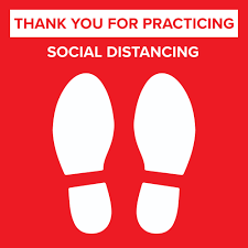 24 X 24 Pre Printed Floor Decal Strip Crowd Control Social Distancing Floor Decal Floor Stickers Crowd Control