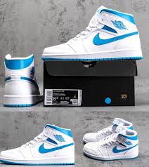 Purchase High Quality Limited Hot Air Jordan 1 Mid Unc White University Blue Bq6472 114 Men And Womens Sneakers From W In 2020 Jordan 1 Mid University Blue Air Jordans