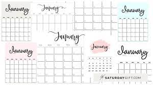 Here we have 1 great photos about january 2021 monthly calendar printable.we hope you enjoyed it and if you want to download the pictures in high quality. Cute Free Printable January 2022 Calendar Saturdaygift