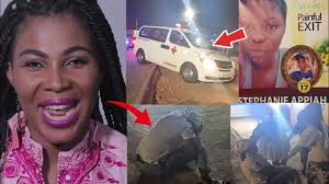 Kumawood Actress Nana Yaa couldn't hold her tears as her daughter's d£@d  body arrives