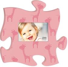 Need to lend a slight rustic vibe to it? Wooden Puzzle Wall Decor Frame For Child Pink And Adorable Giraffe S The Missing Piece Puzzle Company