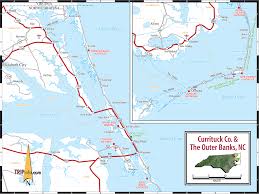 Tripinfo Com North Carolina Outer Banks Road Map Map Vacation Plan Trip Planning