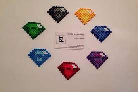 chaos gems perler bead sprites perler beads bead sprite pearler bead patterns