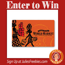 We did not find results for: Win A World Market Gift Card Julie S Freebies