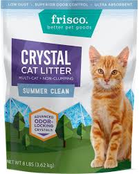 Frisco Summer Clean Scented Non Clumping Crystal Cat Litter 8 Lb Bag Chewy Com In 2020 Cat Litter Summer Cleaning Non Clumping Cat Litter
