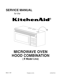 kitchenaid khms105e microwave oven user
