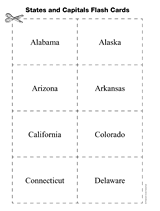 Use Printable Flash Cards To Provide A Way To Help Students Learn The States And Their Capitals In 2021 States And Capitals Flashcards Printable Flash Cards