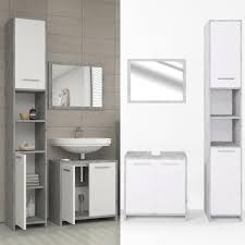 Bad weisse fliesen modern moderne fliesen weiss grau weiss. Vicco Badmobel Set Kiko Weiss Grau Beton Kaufland De