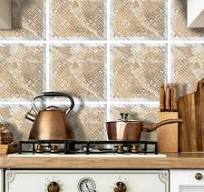 Adesivos de Azulejos Ladrilhos Cartela Pedras com Detalhe Cinza