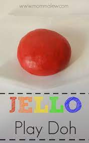 Jello Play Doh Jello Play Dough Homemade Jello Jello Crafts