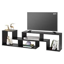 & up tv stands and entertainment centers to reflect your style and inspire your home. Buy Devaise Flat Screen Tv Stand For 45 50 55 65 Inch Tv Modern Entertainment Center With Storage Shelves Media Console Bookshelf For Living Room Black Online In Germany B06zyvnzbb