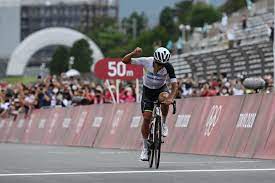 The riders tackle the lower slopes of mount fuji on a route with five ascents before the race finishes at the fuji international speedway racetrack. A2kcv04q1legqm