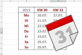 Kw 21 beginnt montag, 24. Kalenderwoche Der Tabellenexperte