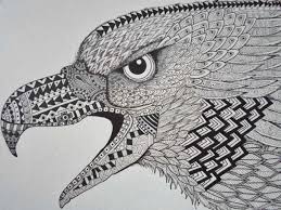 Zen Eagle Art Print Eagle Art Doodle Art Posters Art Prints