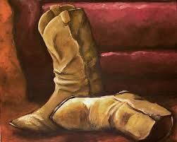 Shop cowboy boots paintings and cowboy boots artwork at fulcrumgallery. Cowboy Boots By April From Paintings Oils Acrylics Art Gallery
