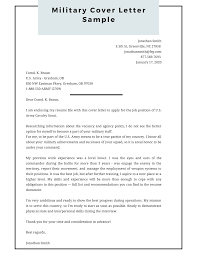 Military Cover Letter Sample Pdf Word Cover Letter Examples For Military Frg