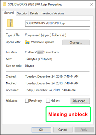If a file does not have an unblock checkbox on its properties dialog, it means there is nothing to unblock and you don't have to do anything . Unblock Single File Zipped Folder Missing Unblock Option Hawk Ridge Systems Support