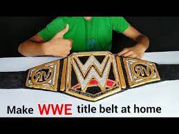 You have to earn it by fighting and winning in the ring combating it with best wrestling players in the u.s and if you purchase a copy of it from the market, it can cost you a very expensive amount in return. How To Make Wwe World Heavyweight Championship Title Belt At Home Youtube